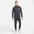 Liverpool FC Strike Nike Dri-FIT-Fußball-Trainingsanzug aus Strickmaterial mit Kapuze für Herren - Grau