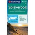 KOMPASS Wanderkarte 732 Spiekeroog im Nationalpark NIedersächsisches Wattenmeer 1:15.000, Karte (im Sinne von Landkarte)