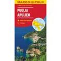 MARCO POLO Regionalkarte Italien 11 Apulien 1:200.000. Pouilles / Puglia / Apulia, Karte (im Sinne von Landkarte)