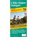 PublicPress Radwanderkarte Leporello E-Bike-Region Stuttgart, Karte (im Sinne von Landkarte)