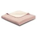 Biederlack Wohndecke DOUBLEFACE (BL 150x200 cm) BL 150x200 cm pink Decke Kuscheldecke Sofadecke Couchdecke Plate