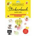 Bullet Journal - Stickerbuch Happy Kids: 1100 süße Sticker für Kindergeburtstag, Geburt, Taufe & Co., Kartoniert (TB)