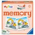 Ravensburger - 20878 - My first memory® Fahrzeuge, Merk- und Suchspiel mit extra großen Bildkarten für Kinder ab 2 Jahren