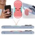 zipgrips White Dots on Pink 2 in 1 Handy-Griff & Aufsteller Sicherer Griff Halter für Smartphones Perfekte Selfies Ideal für Videos