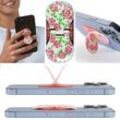 zipgrips Pink Flowers 2 in 1 Handy-Griff & Aufsteller Sicherer Griff Halter für Smartphones Perfekte Selfies Ideal für Videos