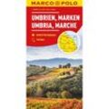 MARCO POLO Regionalkarte Italien 08 Umbrien, Marken 1:200.000, Karte (im Sinne von Landkarte)
