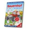 Sticker-Übungsbuch - Bauernhof, Natur, Kartoniert (TB)