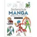 Zeichenschule Manga - 100 Figuren, Posen, Charaktere Schritt für Schritt - Yishan Li, Kartoniert (TB)