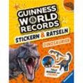 Guinness World Records Stickern und Rätseln: Dinosaurier - ein rekordverdächtiger Rätselspaß rund um die Urzeitechsen, Kartoniert (TB)