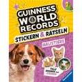 Guinness World Records Stickern und Rätseln: Haustiere - ein rekordverdächtiger Rätsel- und Stickerspaß mit Hund, Katze und Co. - Martine Richter, Eddi Adler, Kartoniert (TB)