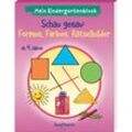 Mein Kindergartenblock - Schau genau: Formen, Farben, Rätselbilder - Kristin Lückel, Kartoniert (TB)