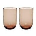 Like by Villeroy & Boch Longdrinkbecher Set 2-tlg. LIKE CLAY