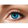 Eyecatcher Farblinsen Farbige blue star Kontaktlinsen. Blaue Jahreslinsen.