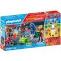 Playmobil® Konstruktions-Spielset Action Heroes, Feuerwehr (71468), My Figures, (70 St), Made in Europe, bunt