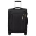 Samsonite Koffer RESPARK 55, 4 Rollen, Trolley, Reisegepäck Handgepäck Weichschalenkoffer TSA-Zahlenschloss, schwarz