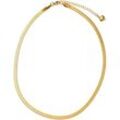 Firetti Collier Schmuck Geschenk Halsschmuck Halskette Schlangenkette, Made in Germany, gelb|goldfarben