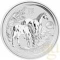 1 Unze Silbermünze Australien Lunar II Pferd 2014 - Privy Mark Löwe