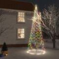 LED-Weihnachtsbaum,Outdoor-Lichterketten mit Metallstange 1400 LEDs Mehrfarbig 5 m vidaXL