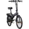 Zündapp E-Bike Faltrad Green 1.0 Unisex 20 Zoll RH 37cm 6-Gang 270 Wh schwarz