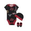 Jordan MJ Essentials 3-teiliges Set mit Print für Babys - Schwarz