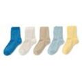 5 Paar Socken - Creme - Gr.: 35-38