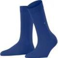Mittelhohe Socken, Rippbündchen, Burlington-Clip, für Damen, blau, 36-41