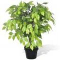 Bonnevie - Künstlicher Zwerg-Ficus mit Topf 60 cm vidaXL424104