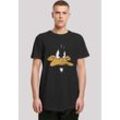 F4NT4STIC T-Shirt Looney Tunes Daffy Duck Big ' Print, schwarz