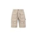 Shorts ALPHA INDUSTRIES "ALPHA Men - Battle Short" Gr. 30, Normalgrößen, beige (vintage sand) Herren Hosen Shorts