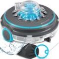 KESSER® Poolroboter Poolreiniger Akku Aqua-9000 inkl. Transporttasche Pool Roboter für bis 80m² Pools, Li-Ion Akku max. 75 min, Kabellos Poolsauger Bodenreinigung Vollautomatisch Bodensauger