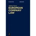 European Company Law - Andrea Vicari, Kartoniert (TB)