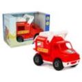 LEAN Toys Spielzeug-Auto Feuerwehr ConsTruck Auto Feuerwehrauto Aufkleber Fahrzeug Spielzeug