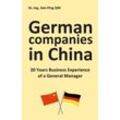 German Companies in China - Jian-Ping Qin, Kartoniert (TB)