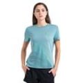 Icebreaker Merino Blend Core T-Shirt Plume - Frau - Cloud Ray - Größe M