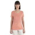 Icebreaker Merino 150 Tech Lite III T-Shirt mit U-Ausschnitt Through the Woods - Frau - Glow - Größe S