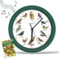 Starlyf® Wanduhr - Uhr mit natürlichen Vogelstimmen Birdsong Clock
