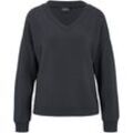 VENICE BEACH Sweatshirt "Maliyah", V-Ausschnitt, überschnittene Schultern, für Damen, schwarz, L