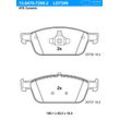 ATE Bremsbeläge vorne (13.0470-7299.2) für Ford Tourneo Connect / Grand V408