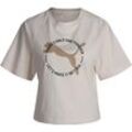 PUMA® T-Shirt "Better Sportswear", Logo-Print, für Damen, beige, M