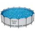 Bestway Steel Pro MAX™ Frame Pool Komplett-Set mit Filterpumpe Ø 457 x 122 cm