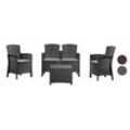 Bica Dining Set »Lido«, 4-teilig - Tisch, 2er Sofa & 2 Sessel