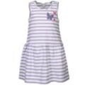 tausendkind collection - Jersey-Kleid GLITZER-SCHMETTERLING gestreift in lavendel/weiß, Gr.92/98