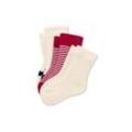 3 Paar Babysocken - Creme/Gestreift - Baby - Gr.: 13-15