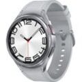 Smartwatch SAMSUNG "Galaxy Watch 6 Classic 47mm" Smartwatches silberfarben Fitness-Tracker
