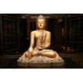 PAPERMOON Fototapete "Goldener Buddha" Tapeten Gr. B/L: 5,00 m x 2,80 m, Bahnen: 10 St., bunt Fototapeten
