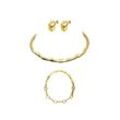 Molten Choker & Studs Set Gold