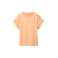 TOM TAILOR Damen T-Shirt mit Stickerei, orange, Gr. XL
