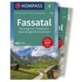 Kompass Karte N.5718: Fassatal - Rosengarten, Pordoijoch 1:50.000