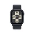 Apple Watch SE (GPS + Cellular) 40mm Aluminiumgehäuse mitternacht, Sport Loop mitternacht (Größe S/M)