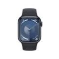 Apple Watch Series 9 (GPS + Cellular) 45mm Aluminiumgehäuse mitternacht, Sportband mitternacht S/M